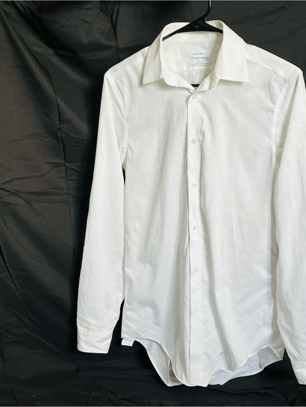 Calvin Klein Men's White Dress Shirt - Classic Fit